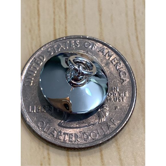 .925 UFO Flying Saucer Sterling Silver Jewelry Charm #space - Picture 3 of 4